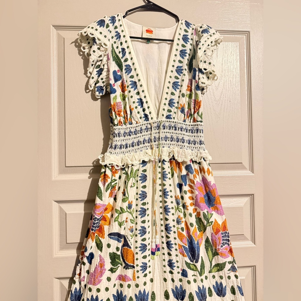 Farm Rio Summer Garden Dress XL - Picture 5 of 15
